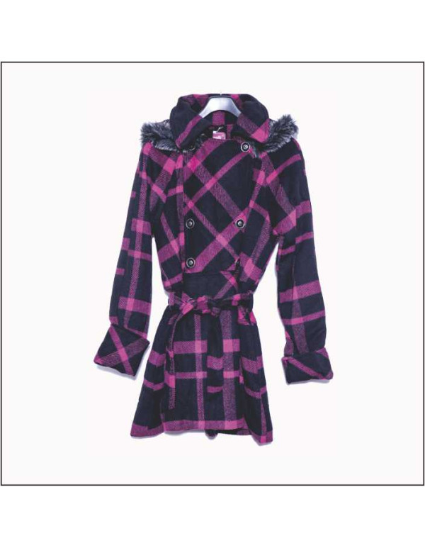Bhogalli wool blend ladies jacket with hood